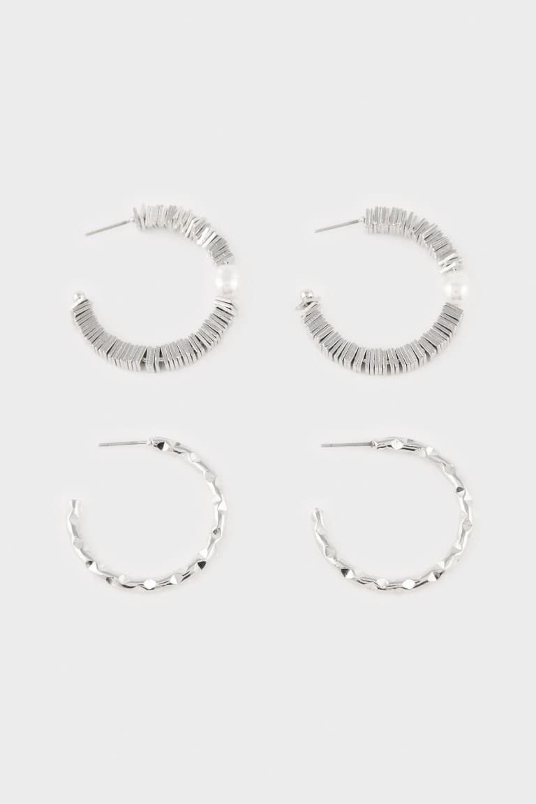 Women Stone Hoop Earrings