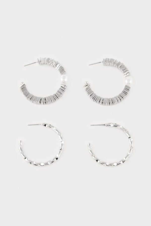 Women Stone Hoop Earrings