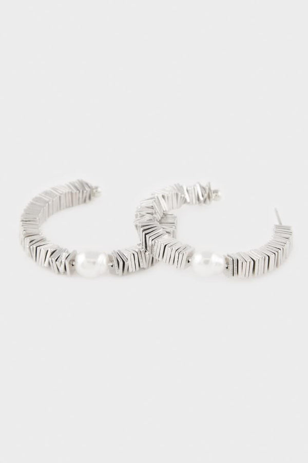 Women Stone Hoop Earrings