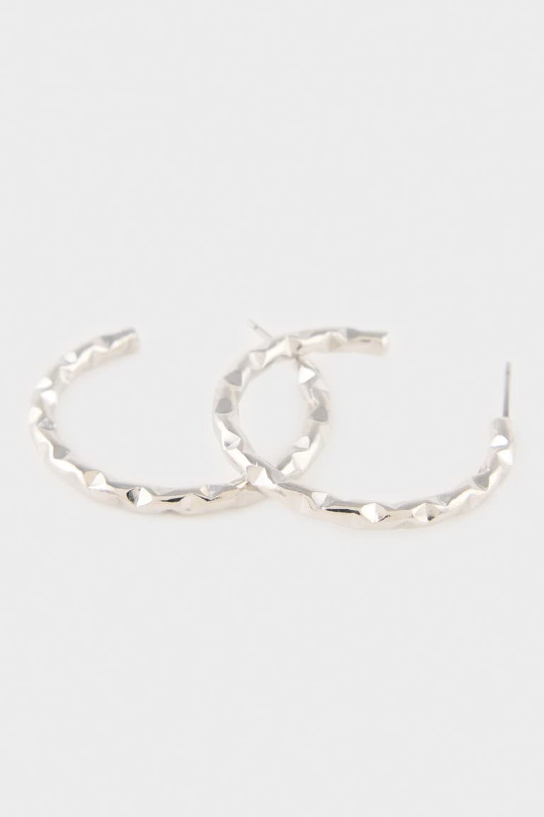 Women Stone Hoop Earrings