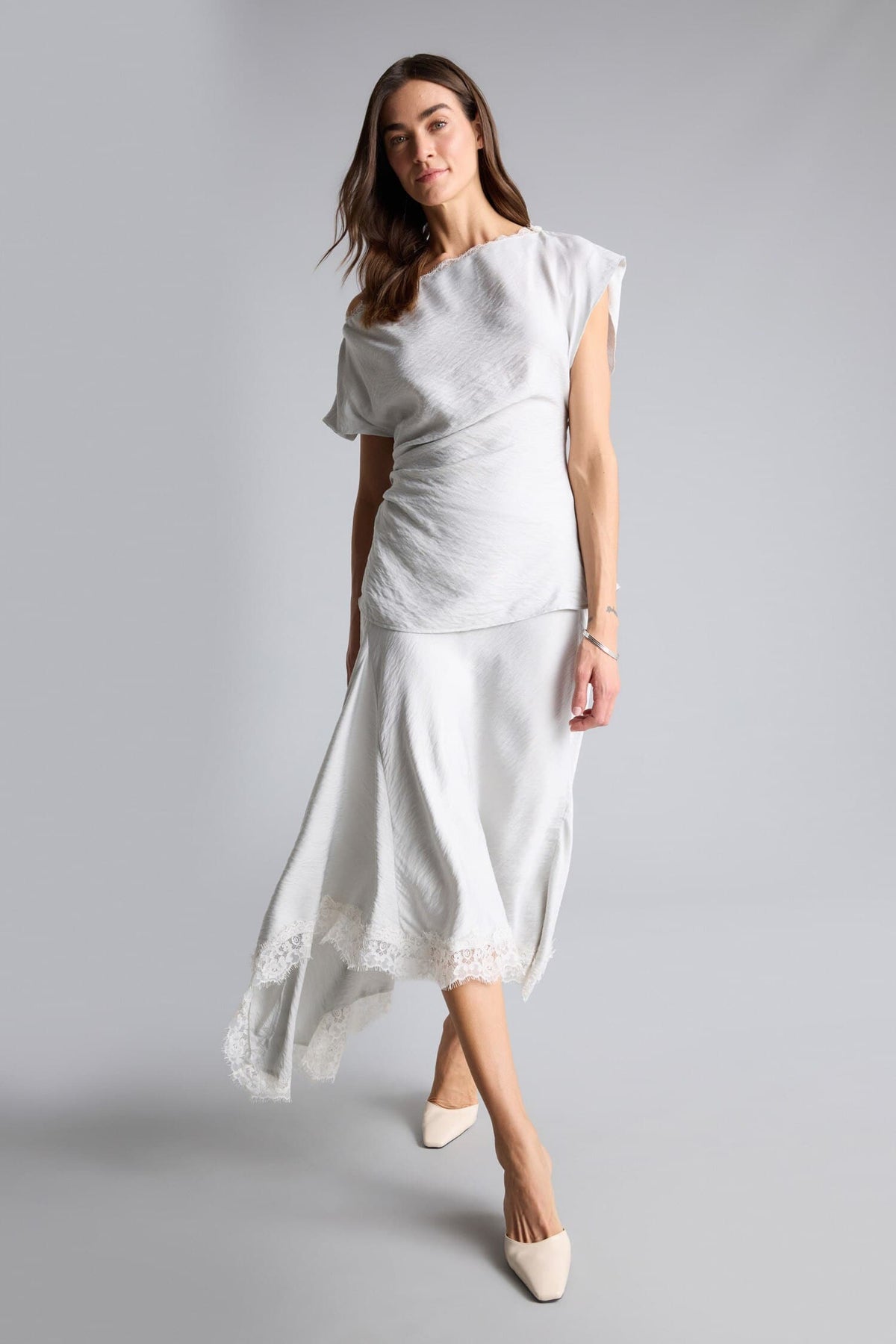 A Cut Normal Waist Skirt