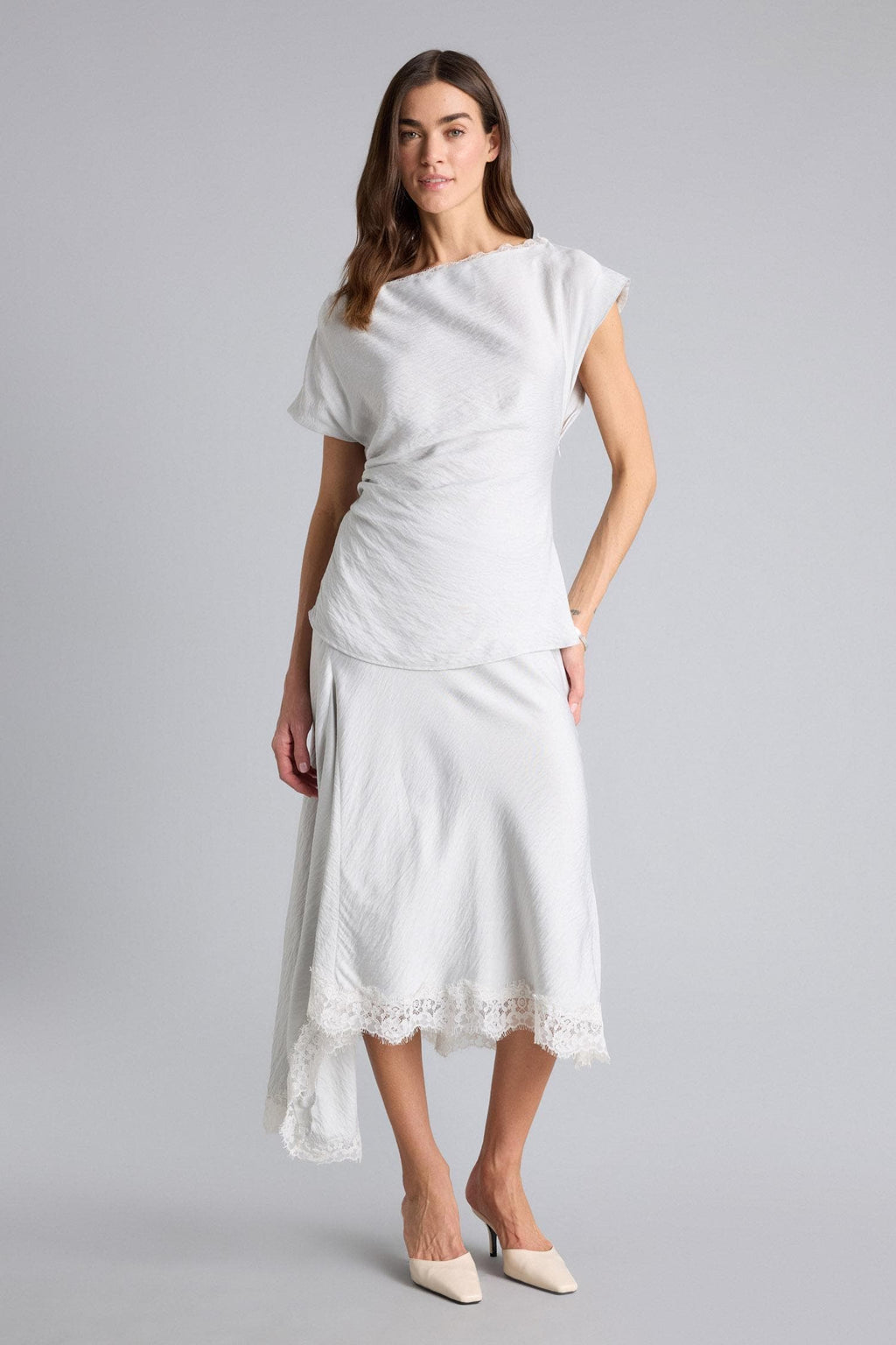 A Cut Normal Waist Skirt