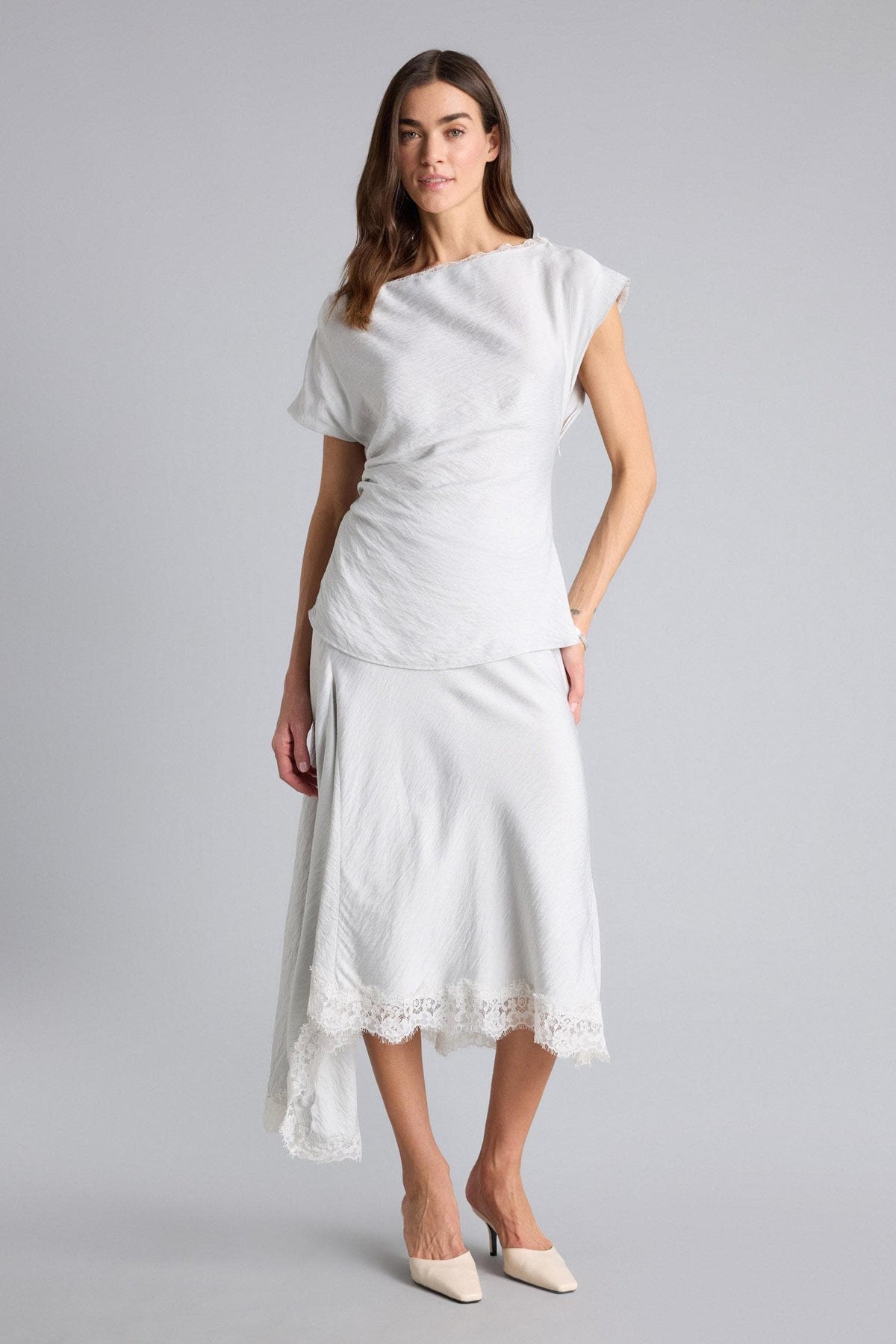 A Cut Normal Waist Skirt