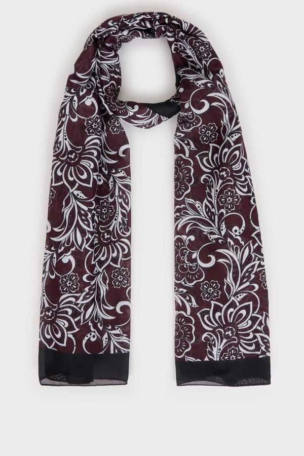 Women Floral Hijab Shawl