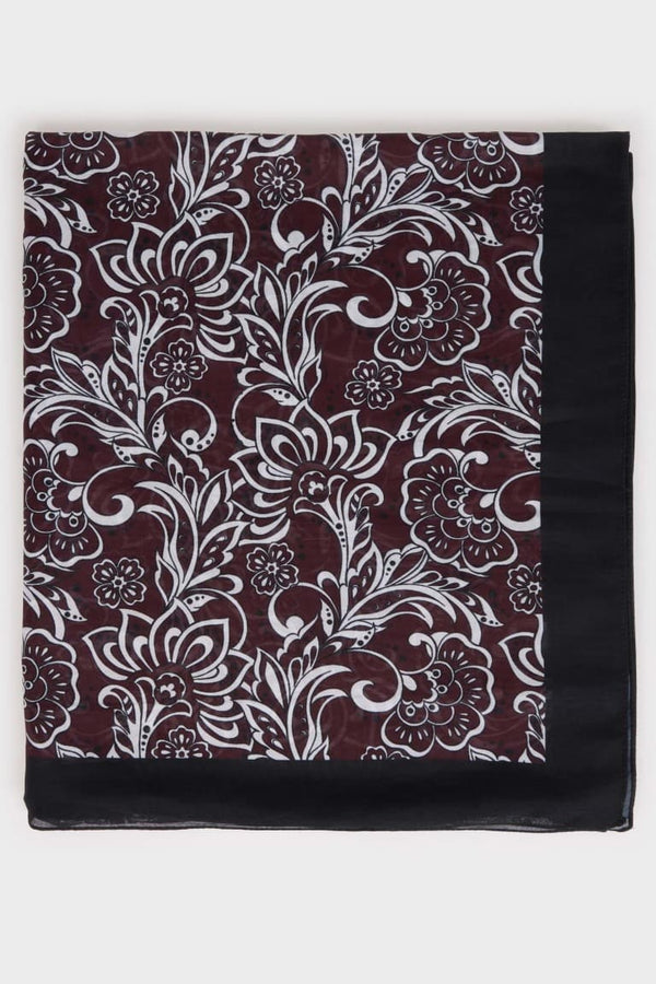 Women Floral Hijab Shawl