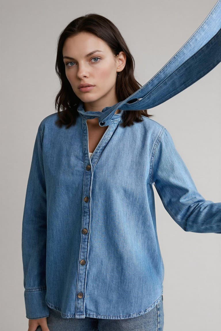 100% Cotton Regular Fit Jean Shirt