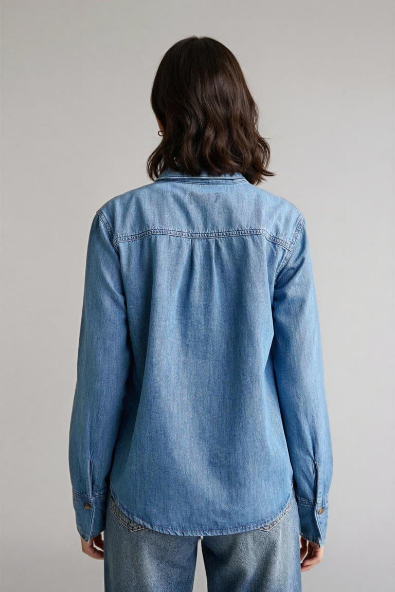 100% Cotton Regular Fit Jean Shirt