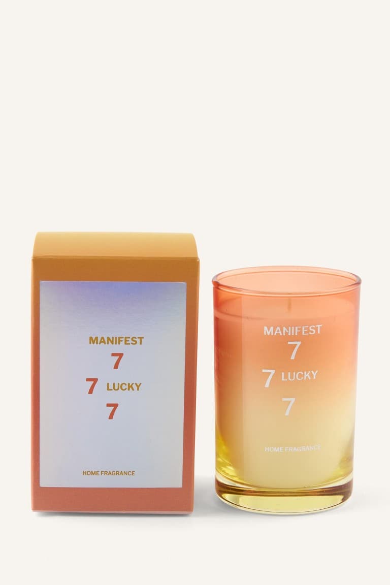 Decorative Orange Candle