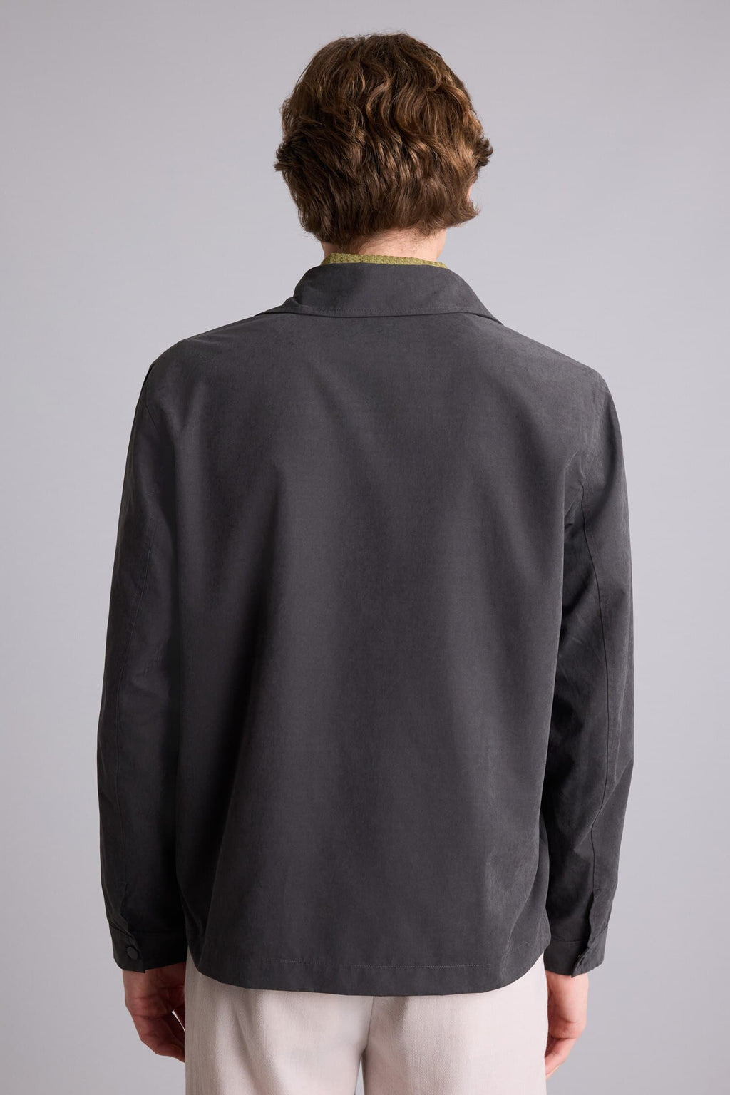 Ultra Light Slim Fit Polo Collar Zippered Coat