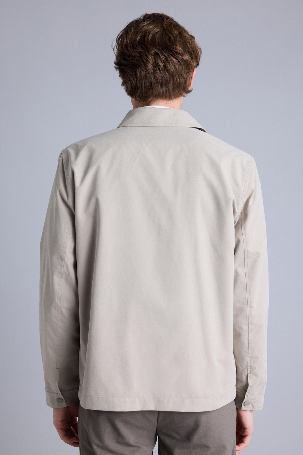 Ultra Light Slim Fit Polo Collar Zippered Coat