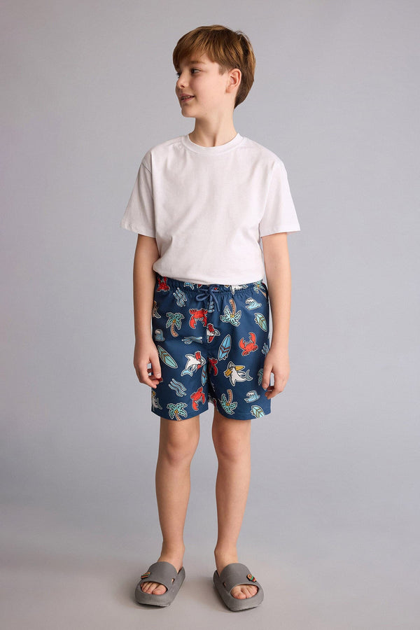 Patterned Swim Shorts Boys