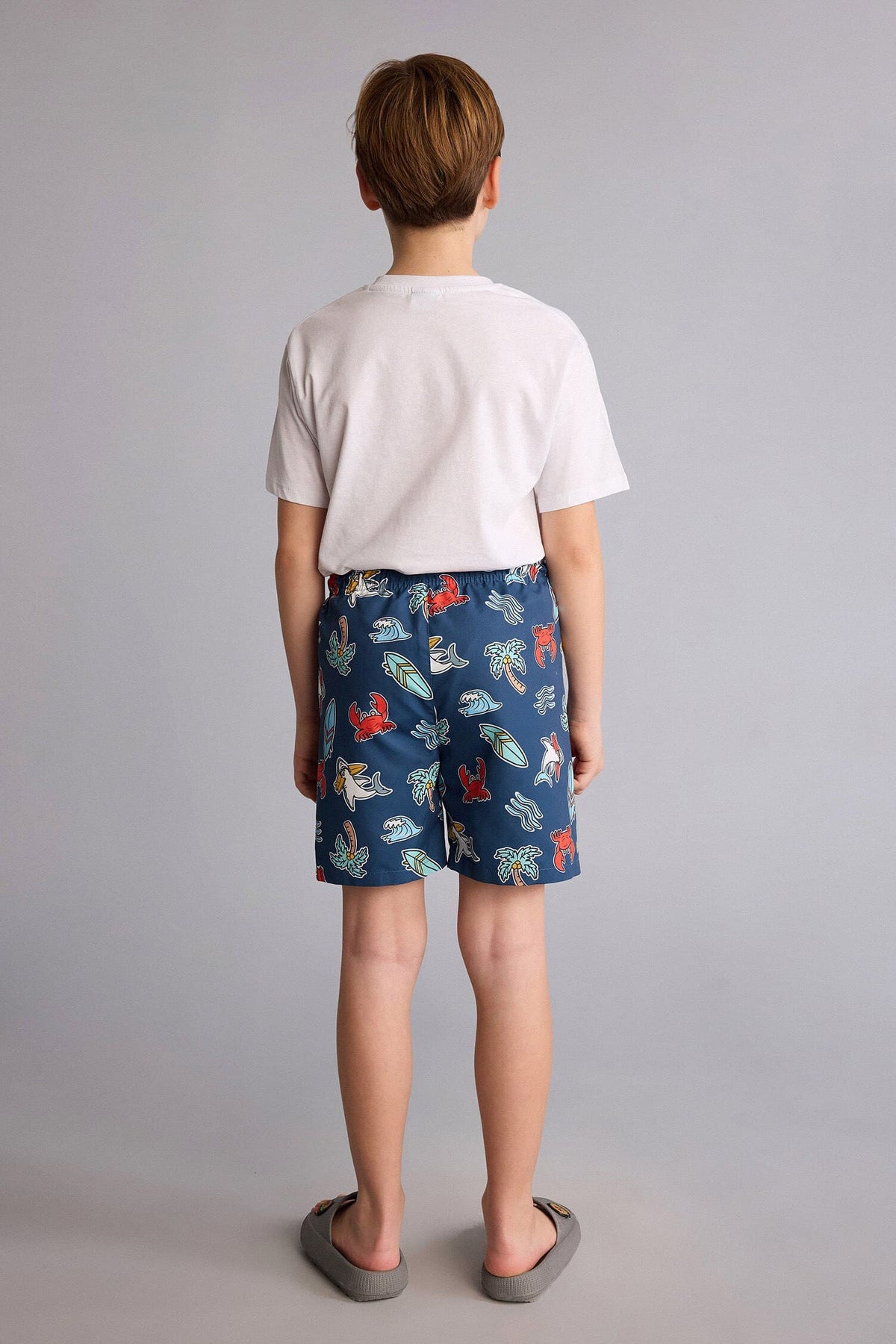 Patterned Swim Shorts Boys