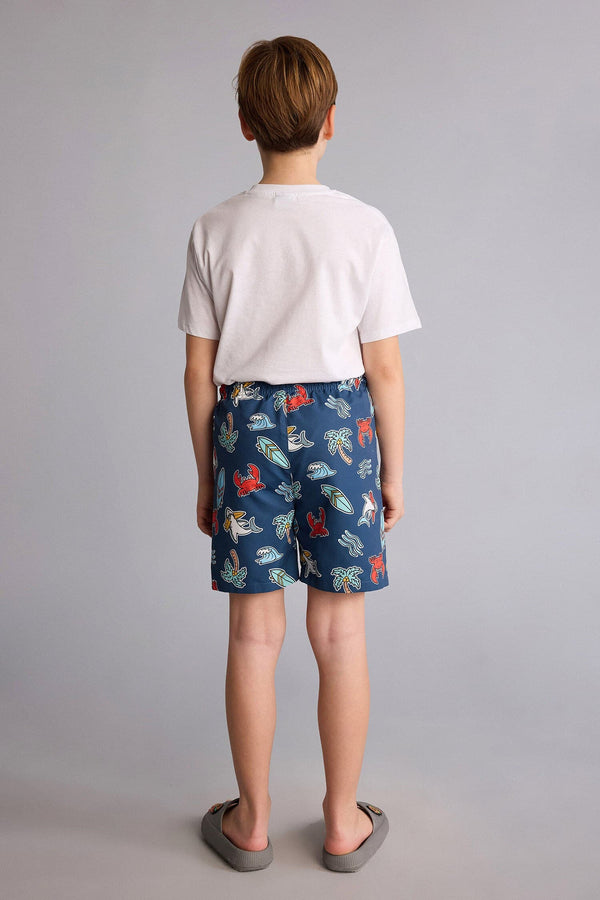 Patterned Swim Shorts Boys