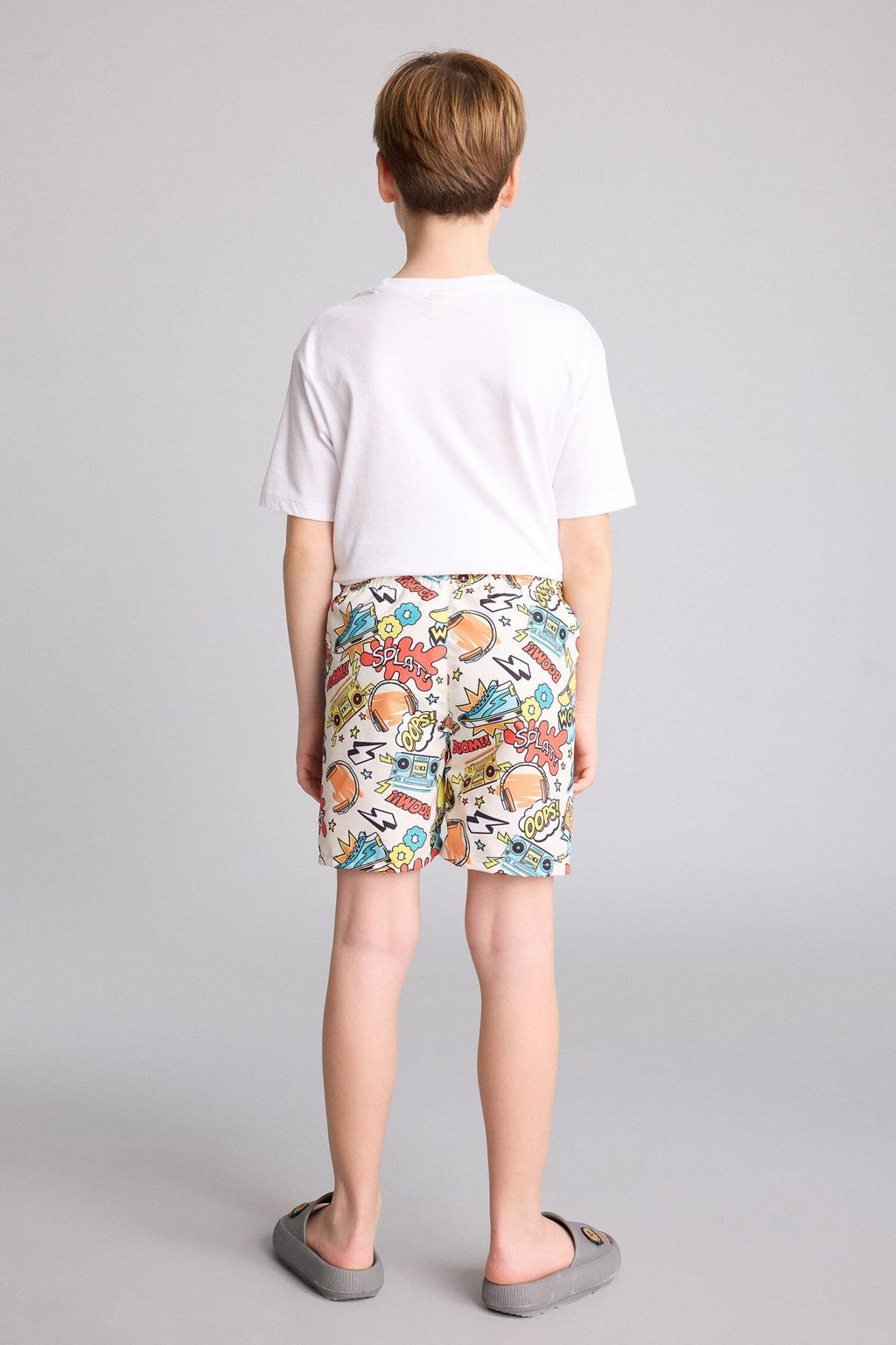 Patterned Swim Shorts Boys