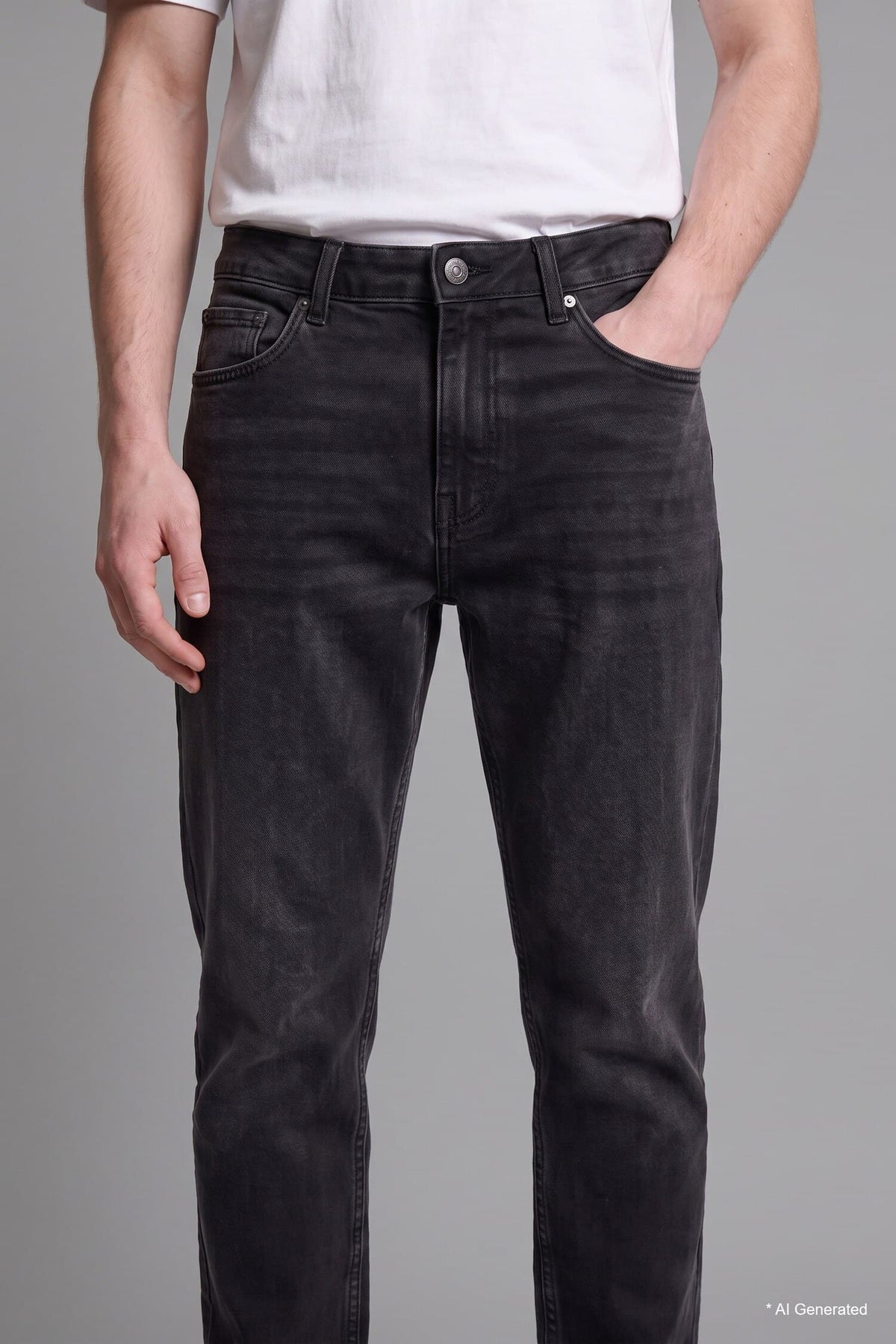 Slim Fit Normal Waist Narrow Leg Jeans