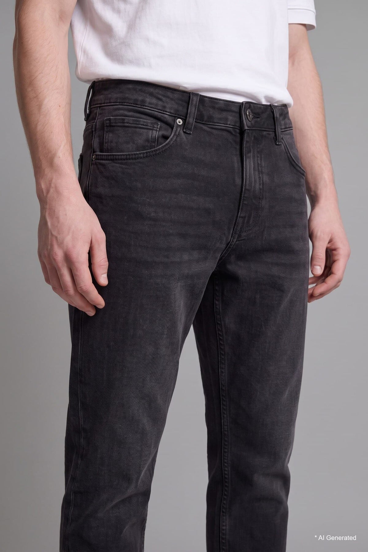 Slim Fit Normal Waist Narrow Leg Jeans