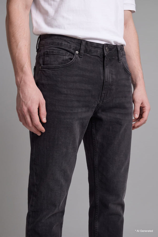 Slim Fit Normal Waist Narrow Leg Jeans