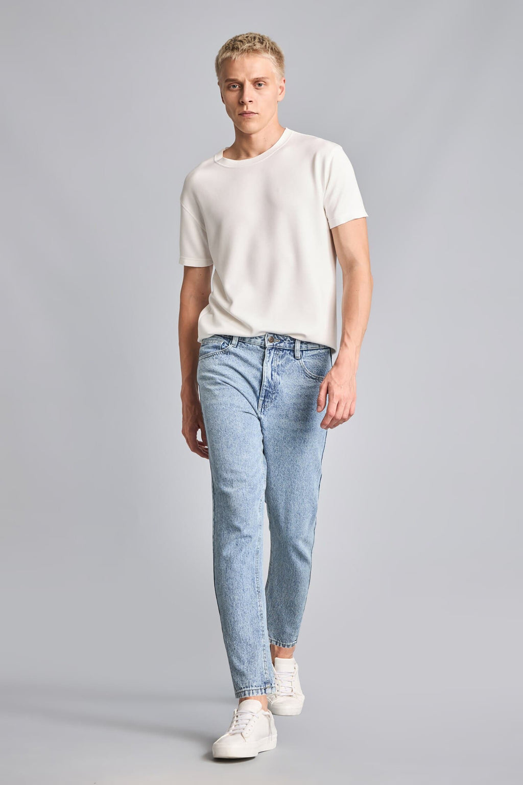 Slim Fit Normal Waist Narrow Leg Jeans