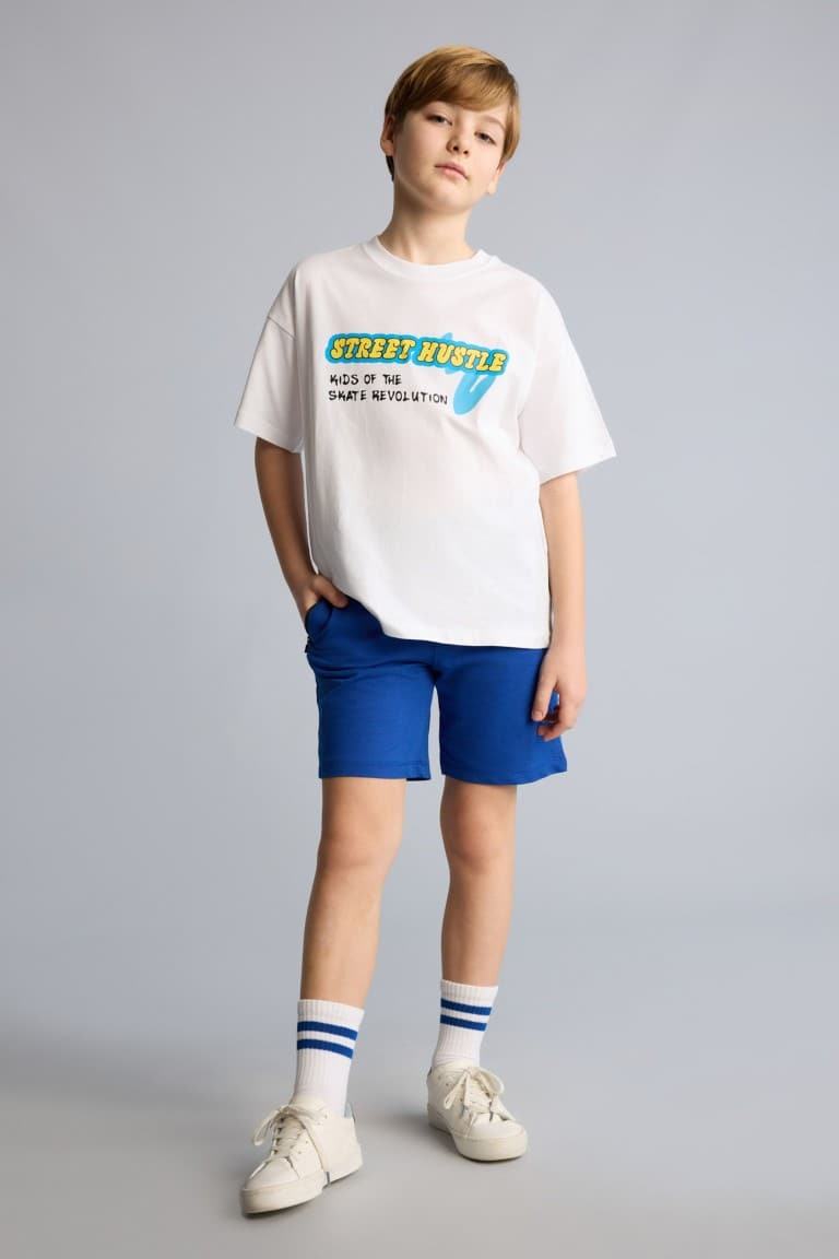 100% Cotton Overless Sweatshirt Fabric Shorts Boys Main image