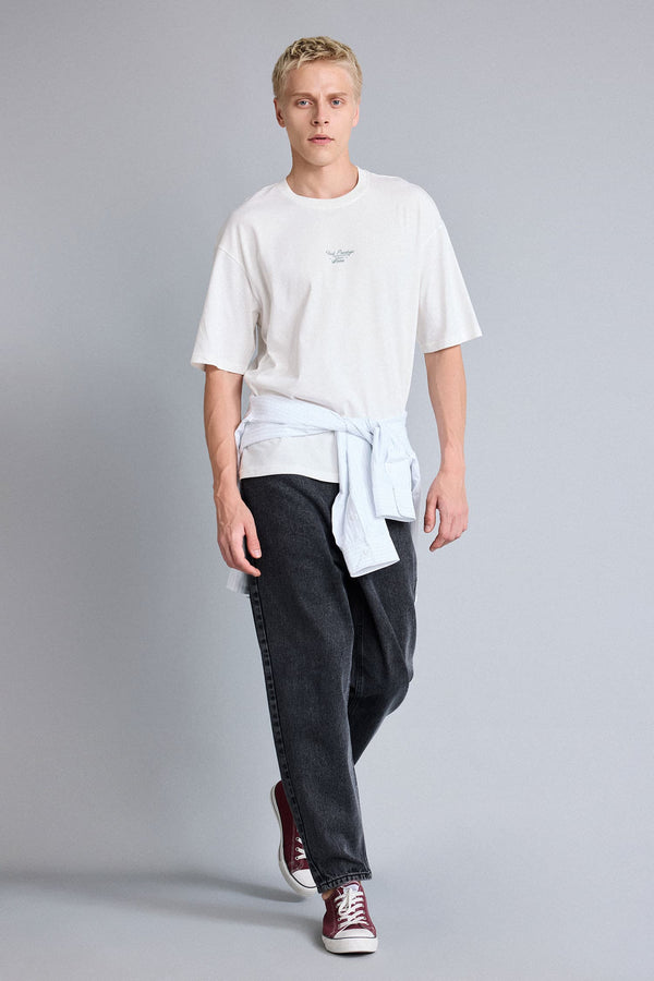 Balloon Fit Normal Waist Tapered Leg Jeans