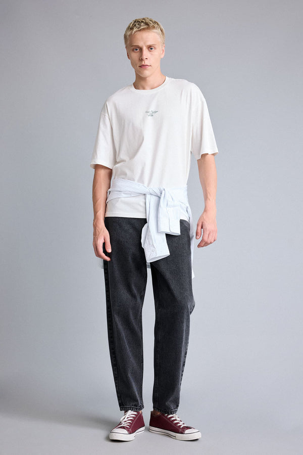 Balloon Fit Normal Waist Tapered Leg Jeans