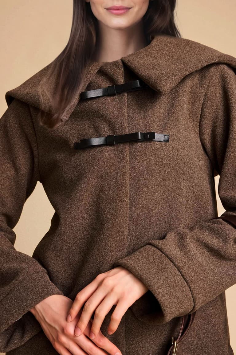 Regular Fit Big Collar Soft Down Cardigan
