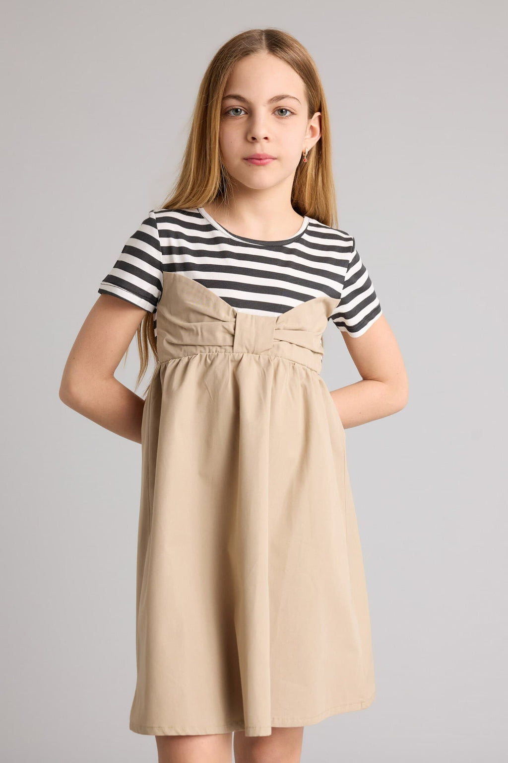 100% Cotton Patterned Dress for Girls