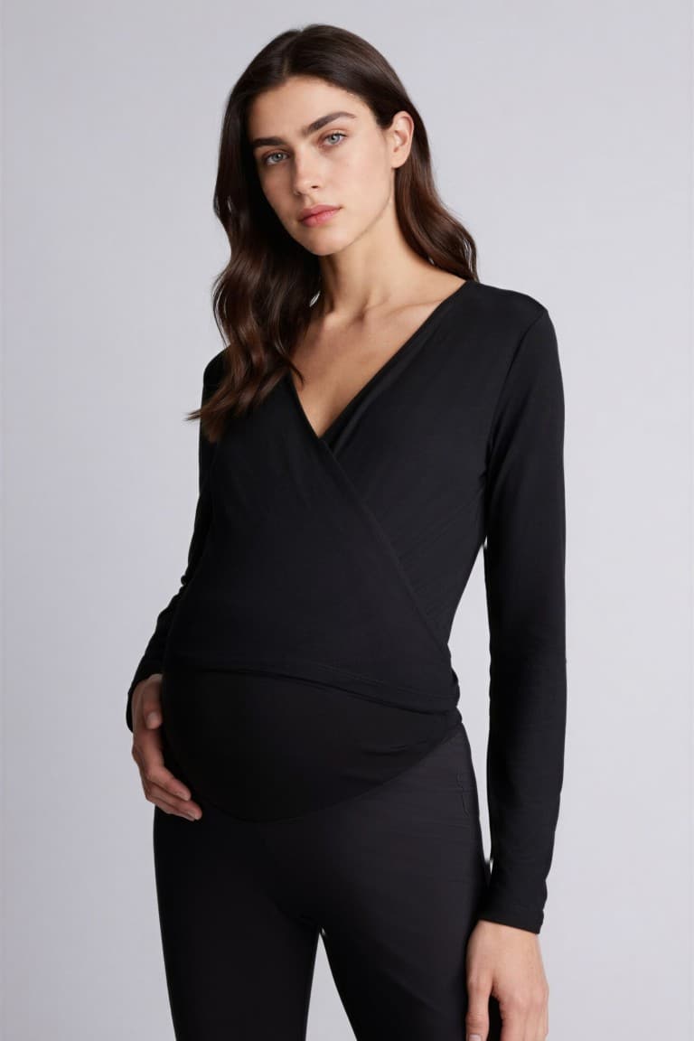 Long Sleeve Maternity Top Main image