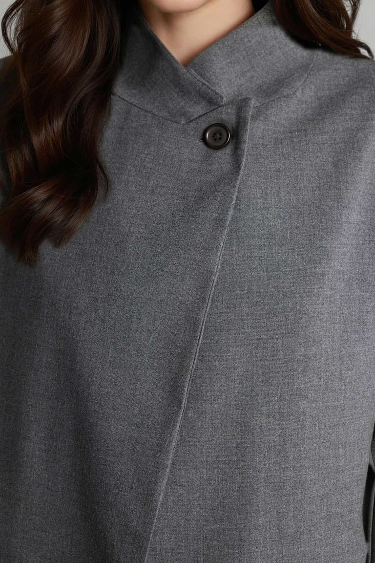 Regular Fitt High Collar Blazer Jacket