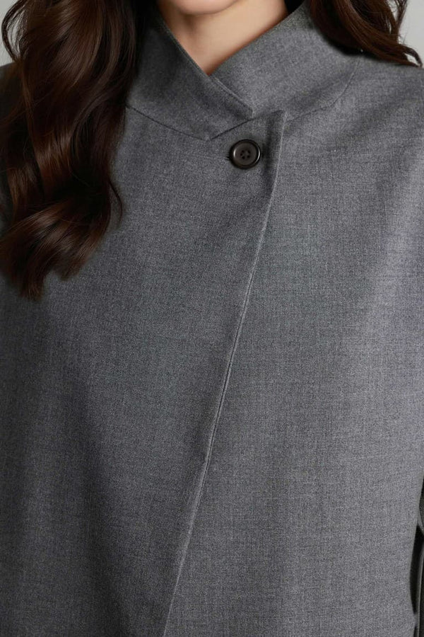 Regular Fitt High Collar Blazer Jacket