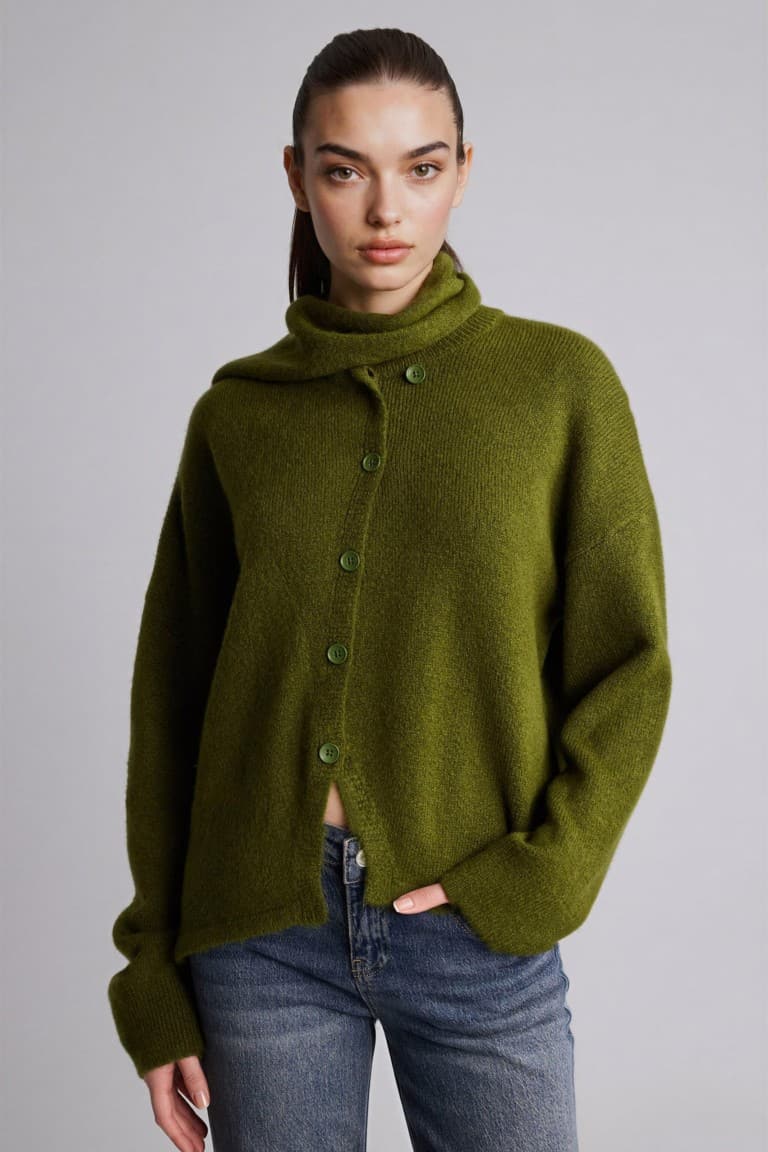 Shawl Detailed Knitwear Cardigan Main image