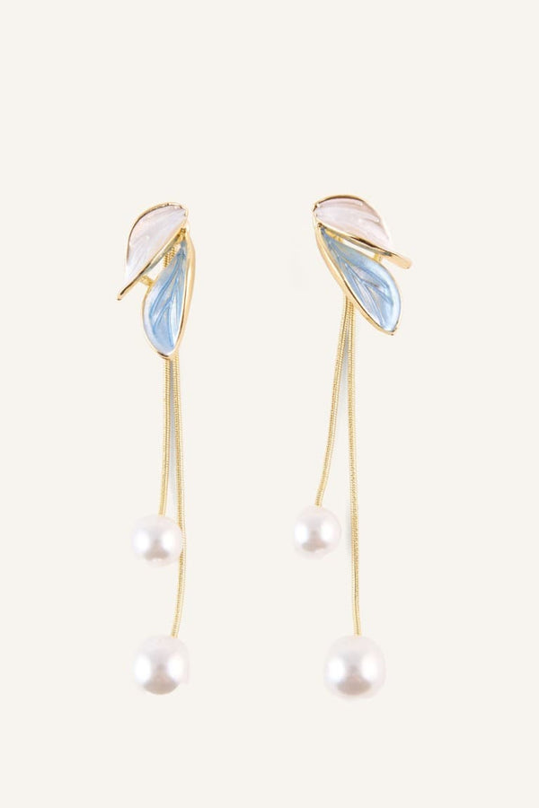 Women Dangle Leaf Earrings