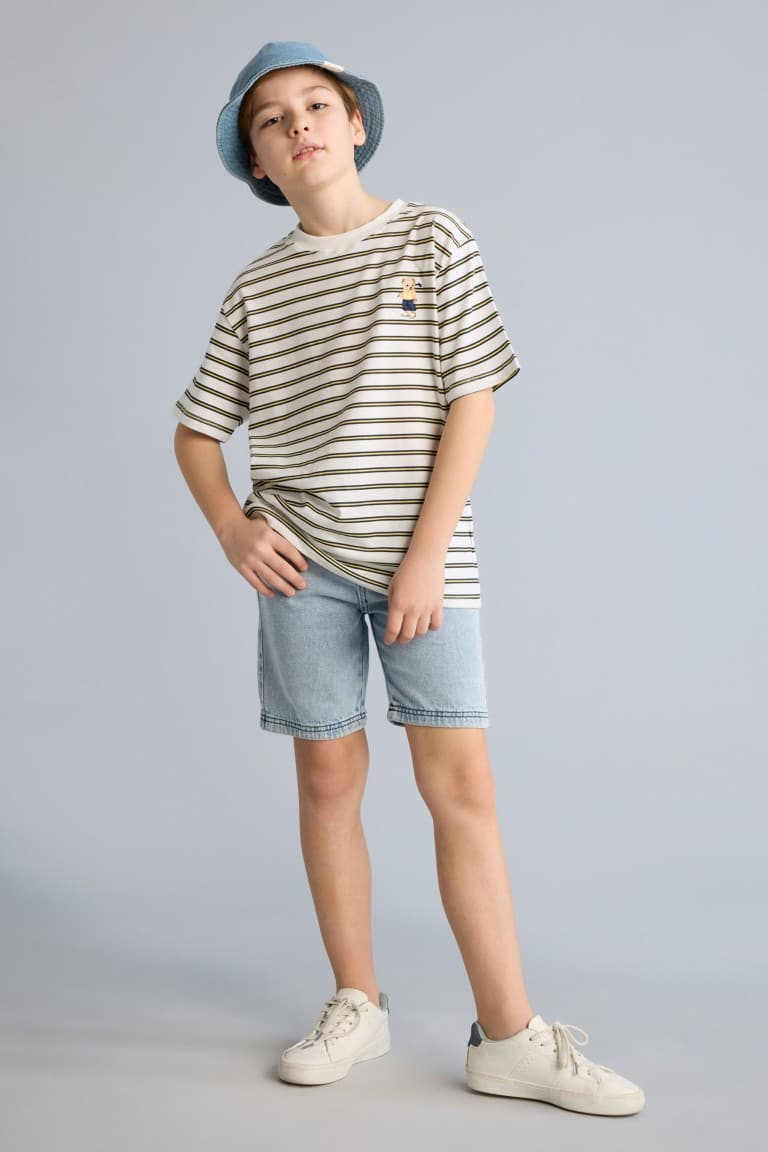 100% Cotton Regular Fit Jean Shorts Boy