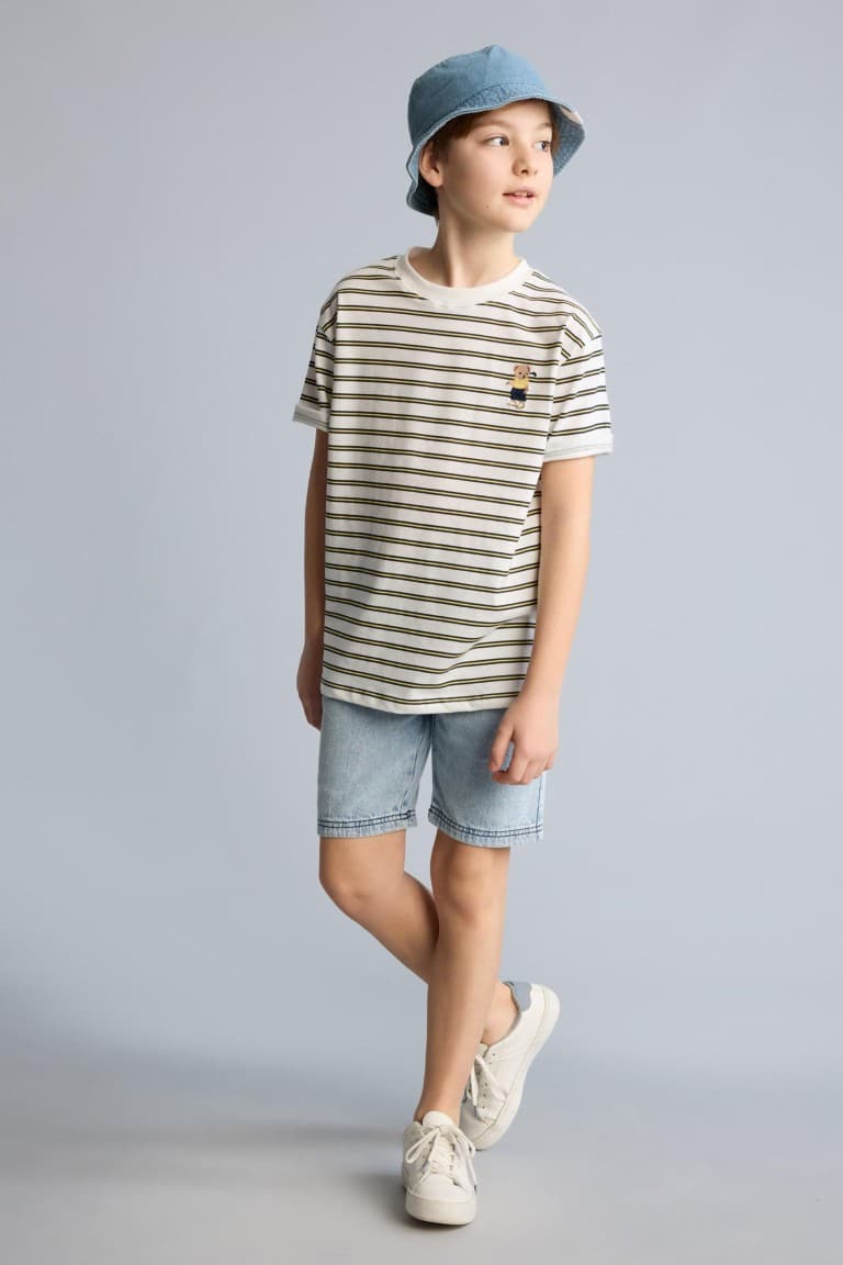 100% Cotton Regular Fit Jean Shorts Boy