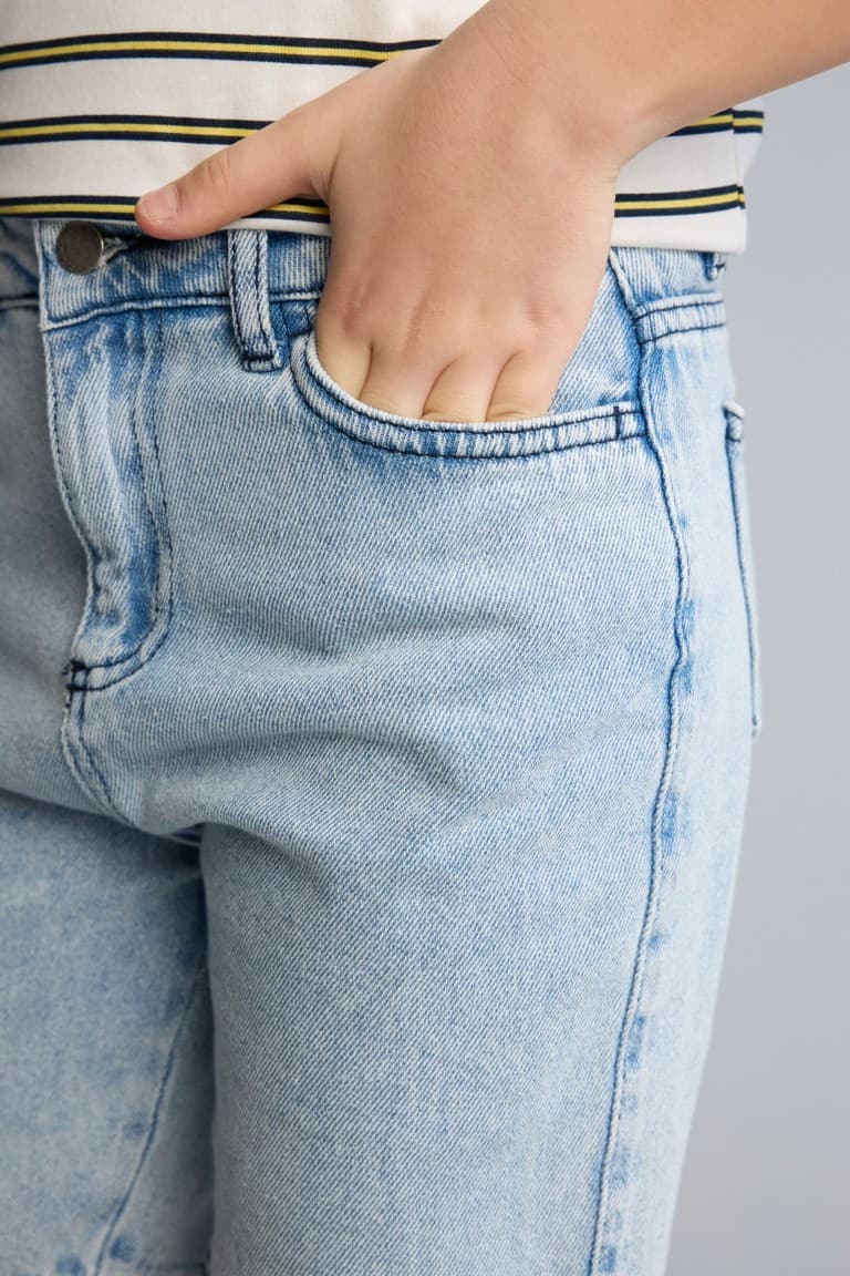 100% Cotton Regular Fit Jean Shorts Boy
