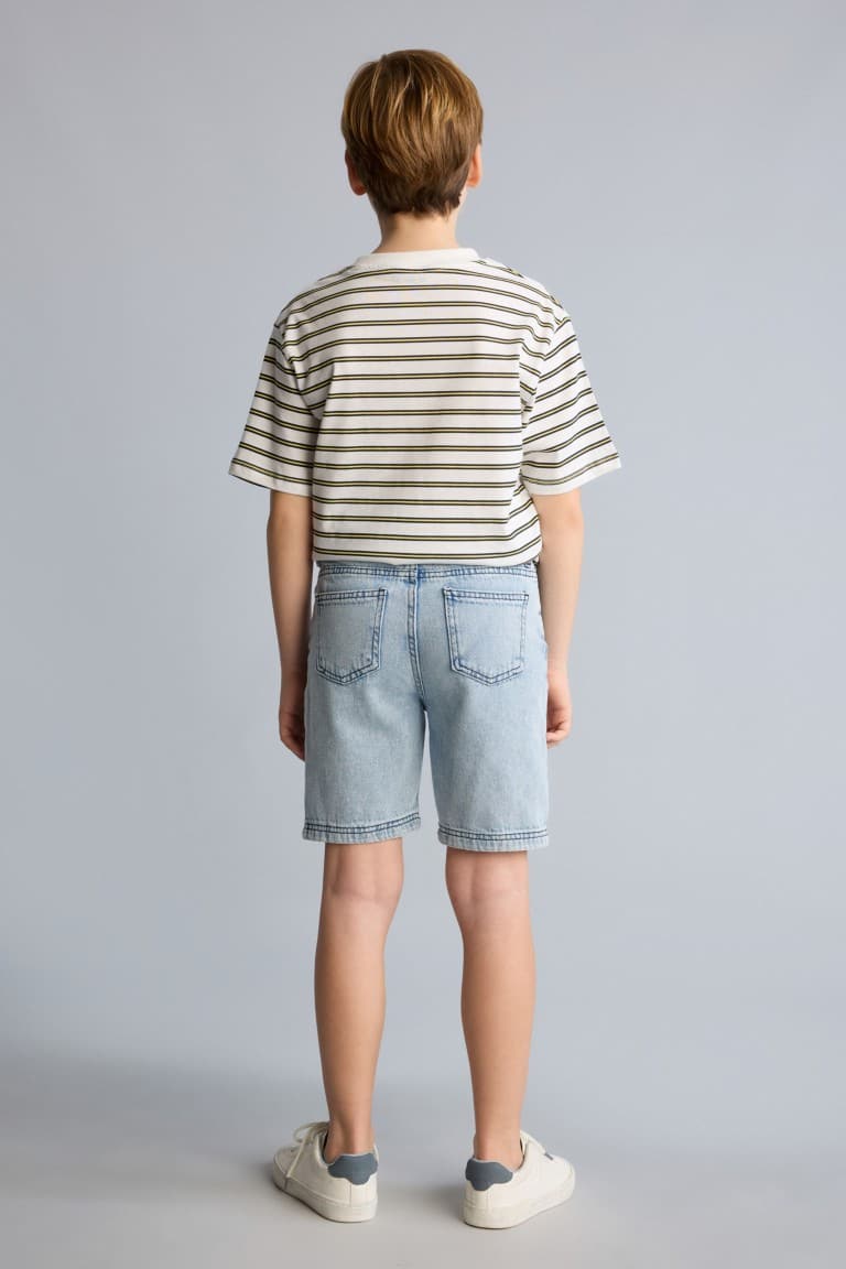 100% Cotton Regular Fit Jean Shorts Boy