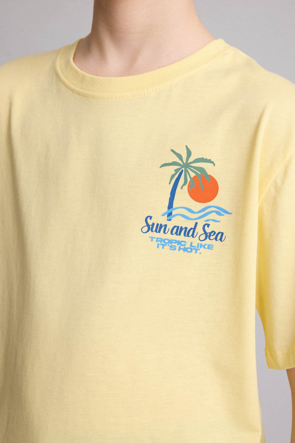 100% Cotton New Regular Crew Neck Printed Short Sleeve T-Shirt Boy