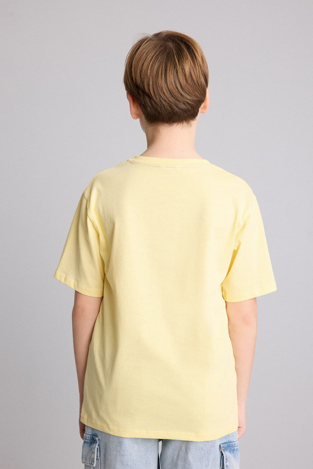 100% Cotton New Regular Crew Neck Printed Short Sleeve T-Shirt Boy