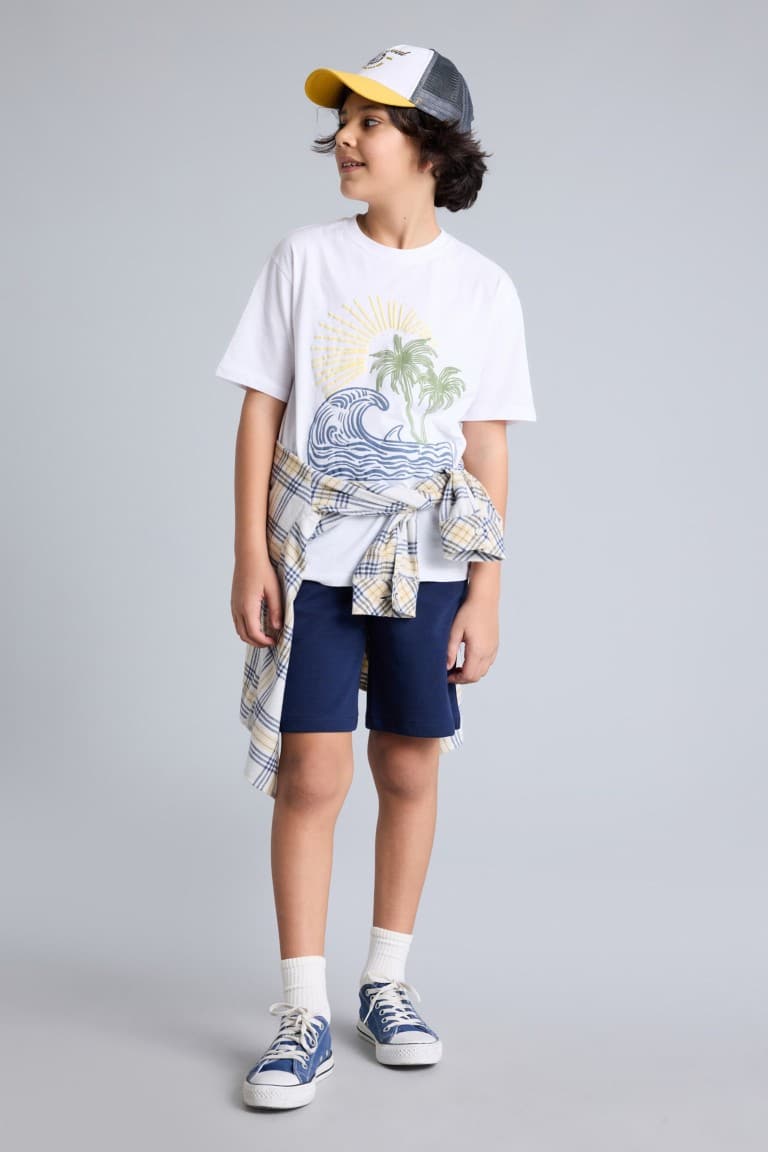 100% Cotton Patterned T-Shirt Boy Secondary image