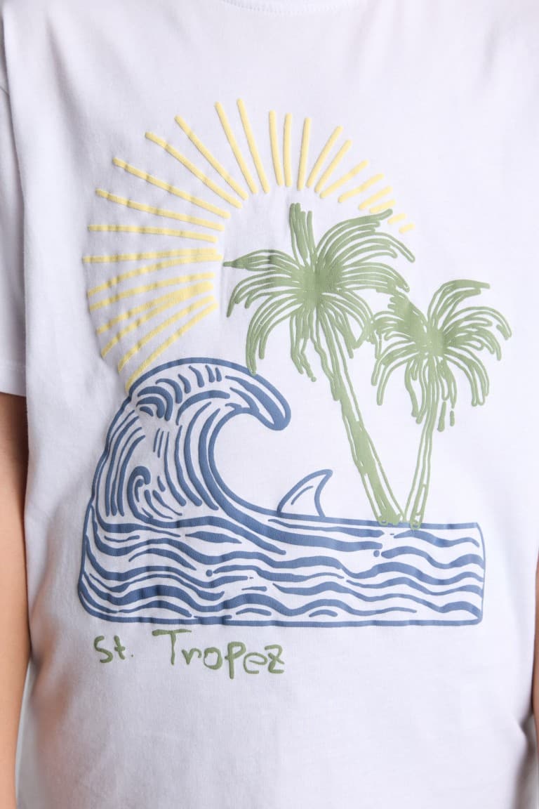 100% Cotton Patterned T-Shirt Boy