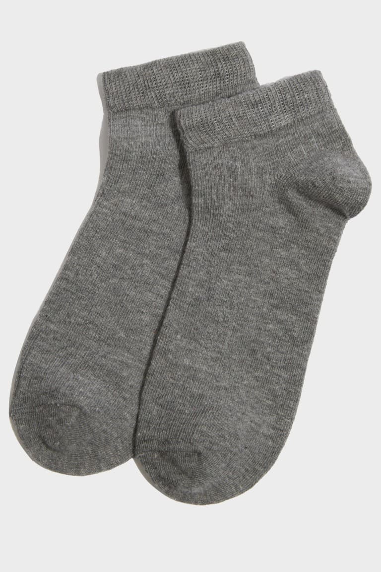 Mens 7-Pack Cotton Booties Socks