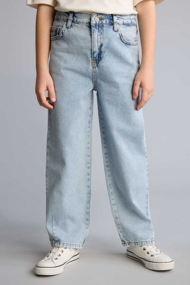 100% Cotton Balloon Fit Straight Leg Cotton Pants Boy