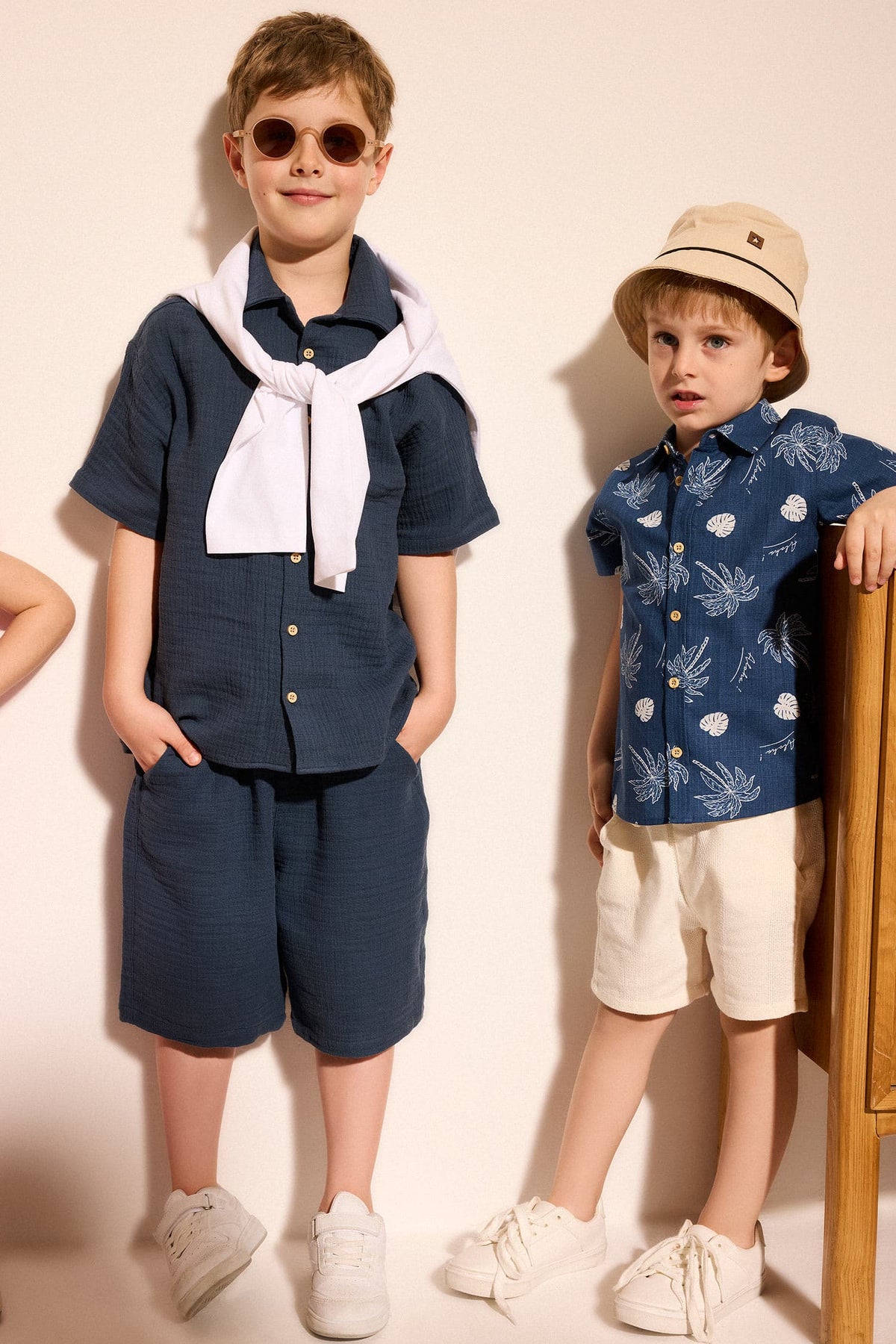 100% Cotton Elastic Waist Shorts Baby Boy Main image