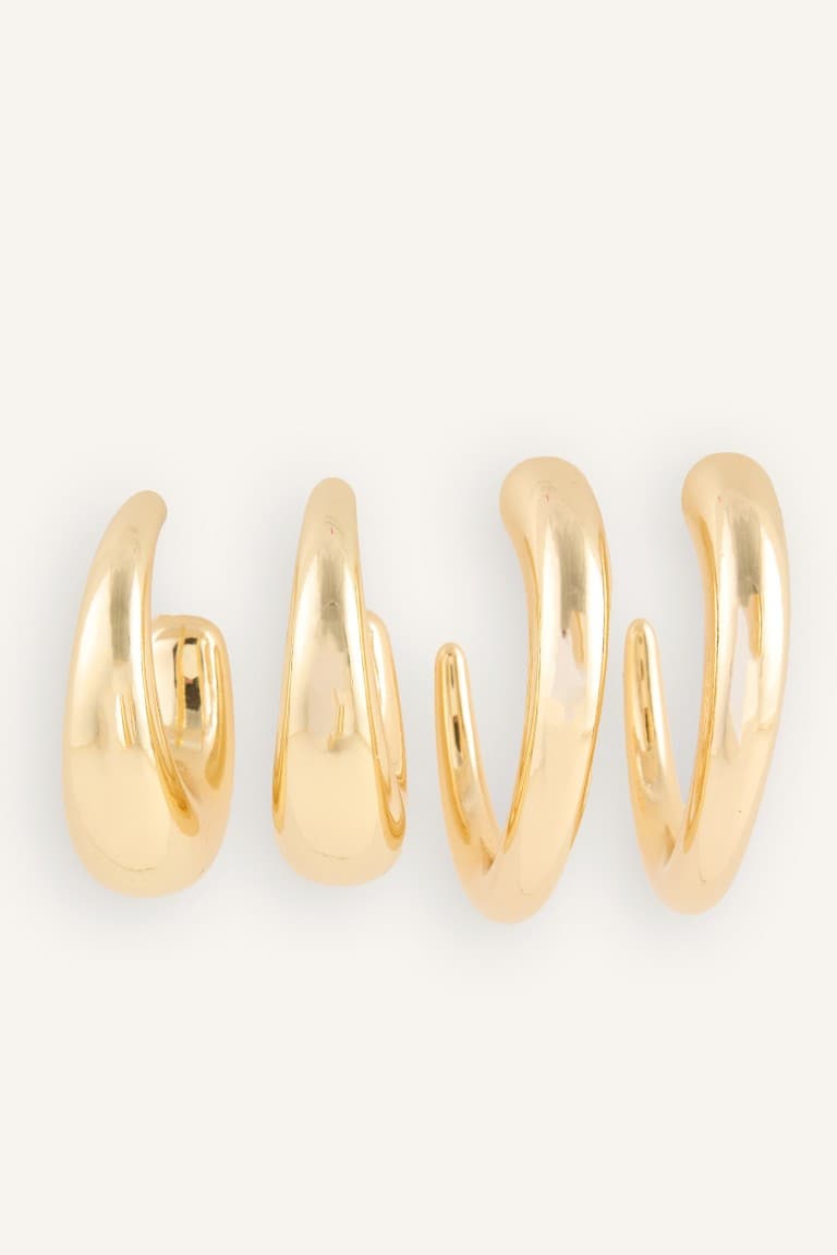 Women 2-Pack C Form Earrings