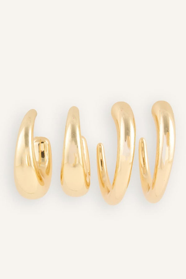 Women 2-Pack C Form Earrings