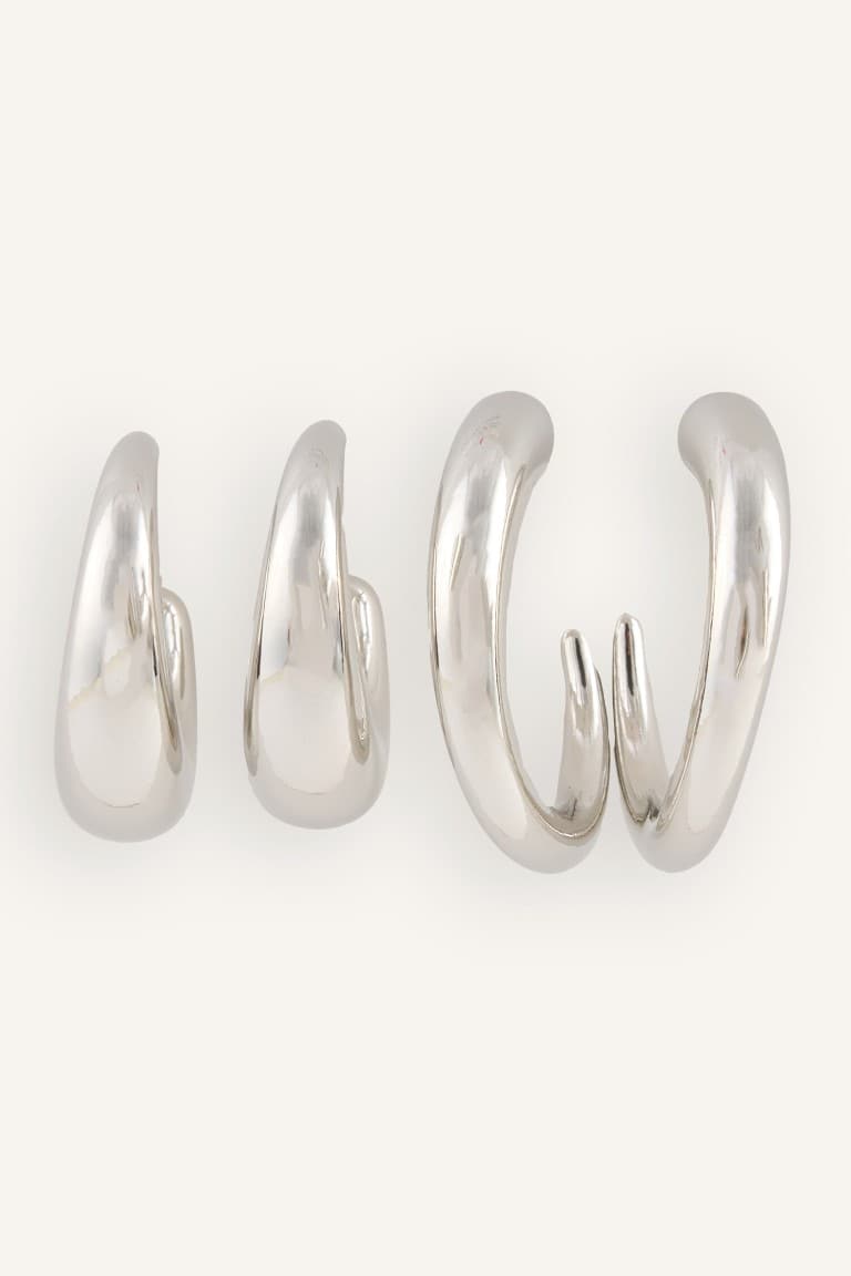 Women 2-Pack C Form Earrings Main image