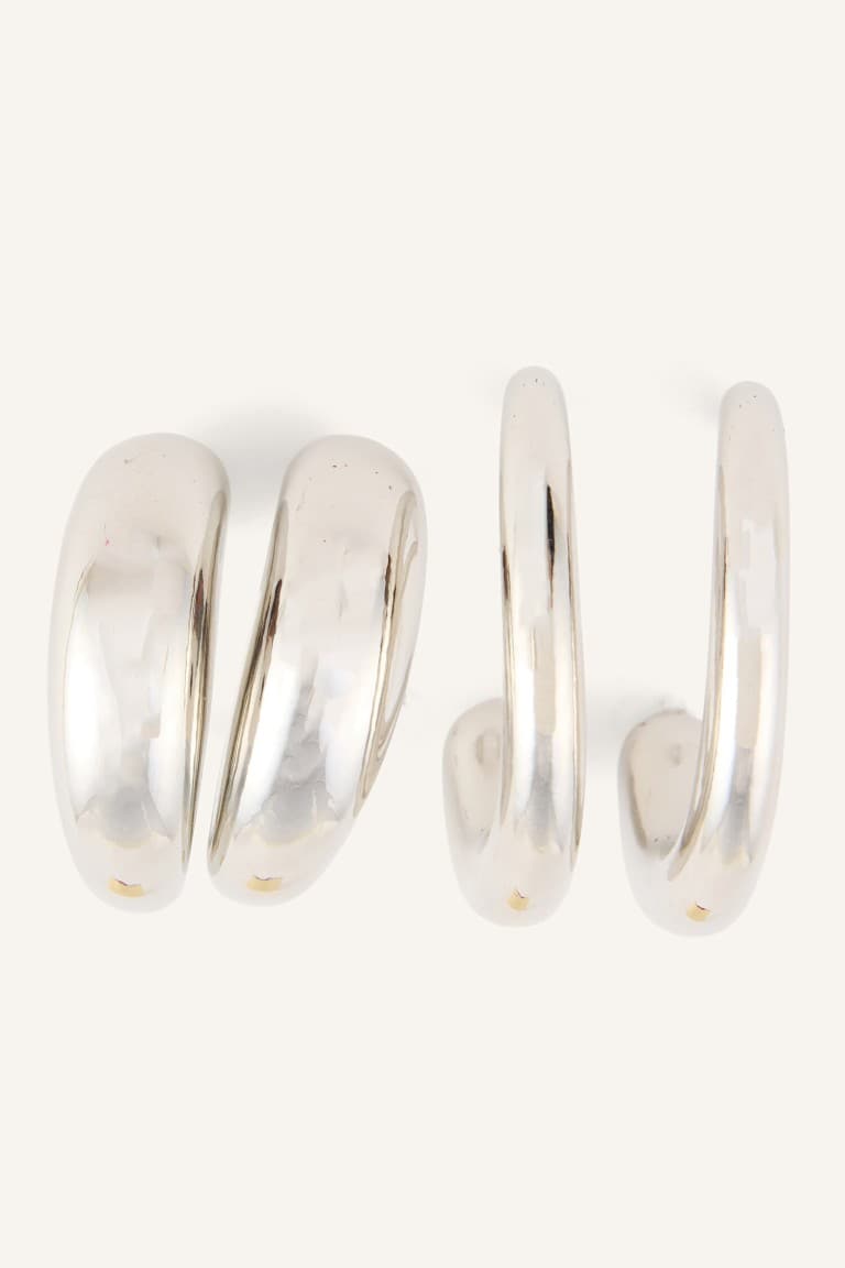 Women 2-Pack C Form Earrings