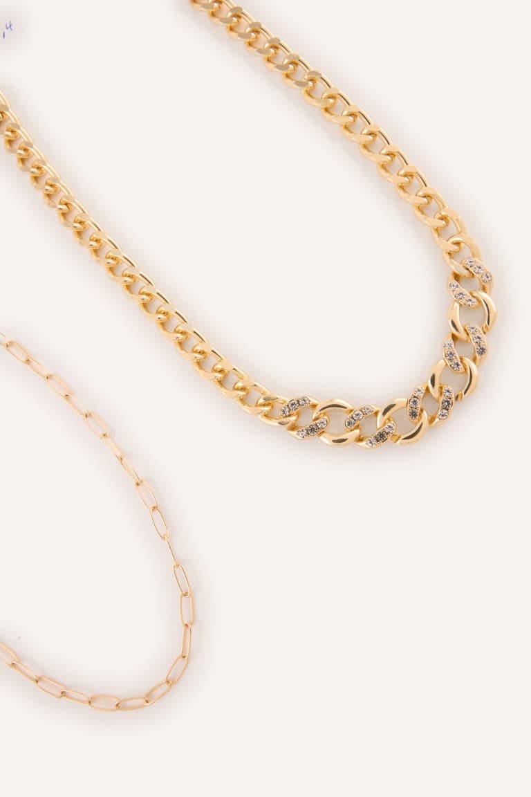 Women 2-Piece Chain Necklace Secondary image