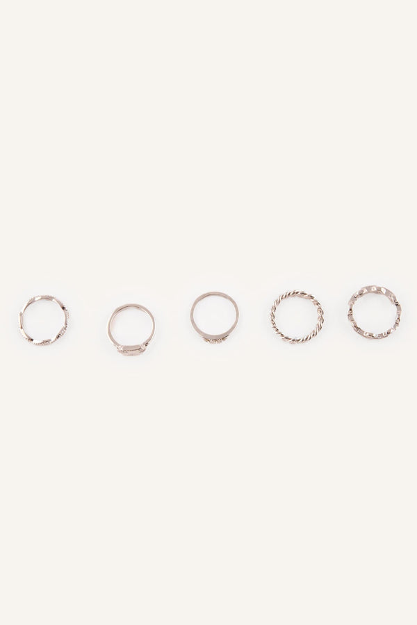 Women 5-Piece Ring Set