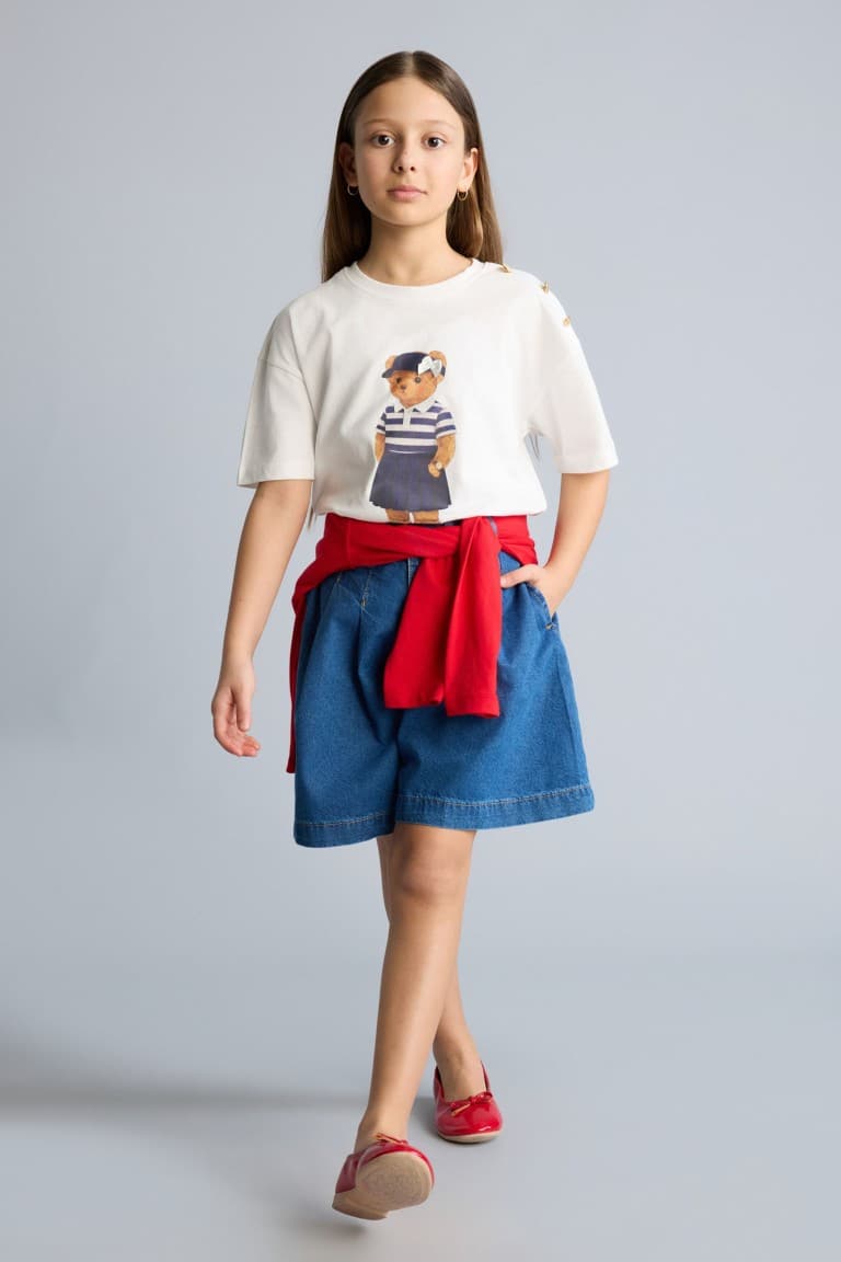 100% Cotton Jean Shorts Girls